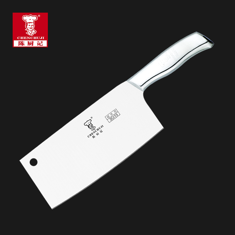 陳廚記工廠鋼柄廚片刀T-185